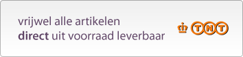 Vrijwel alle artikelen direct uit voorraad leverbaar