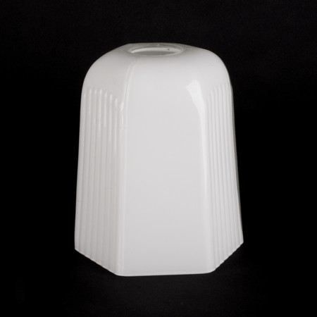 Glaskap Lamel van Opaal wit glas voor badkamer wandlamp Kelkjes