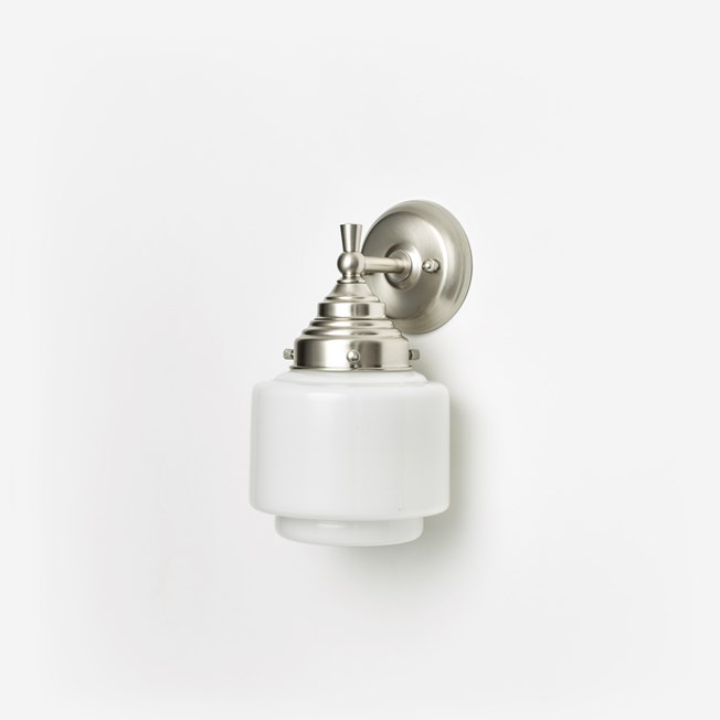 Wandlamp Getrapte Cilinder Small Royal Mat Nikkel