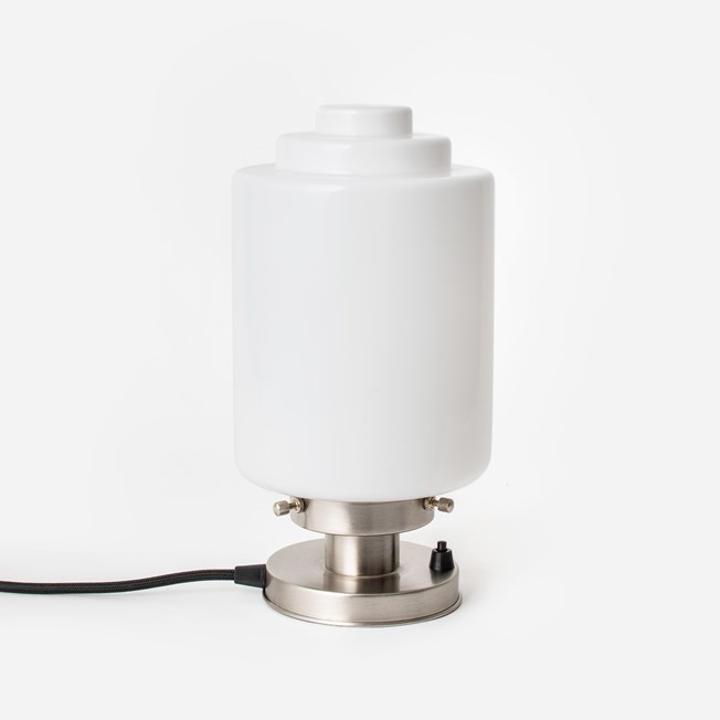 Tafellamp Getrapte Cilinder Medium 20's MatNikkel
