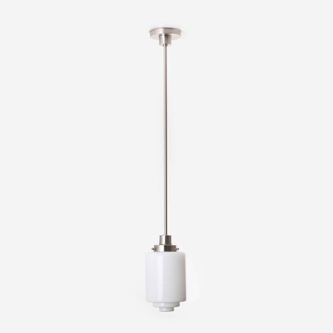 Hanglamp Getrapte Cilinder Medium 20's Matnikkel
