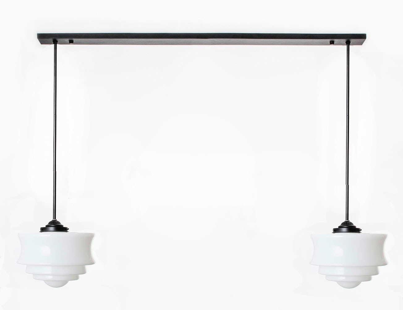 2 lichts lamp Nordic aan balk.