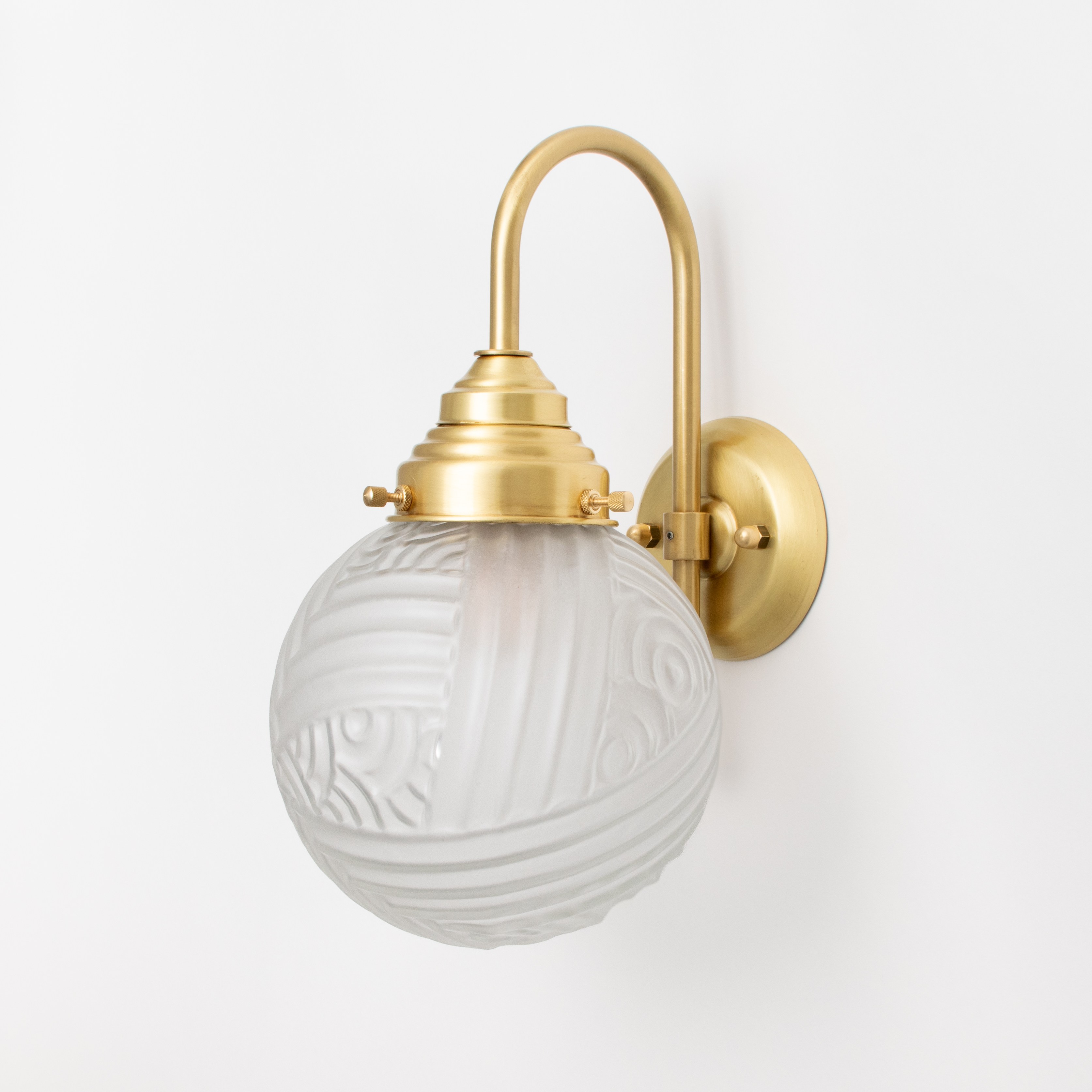 Wandlamp Nouveau Romance Meander Messing