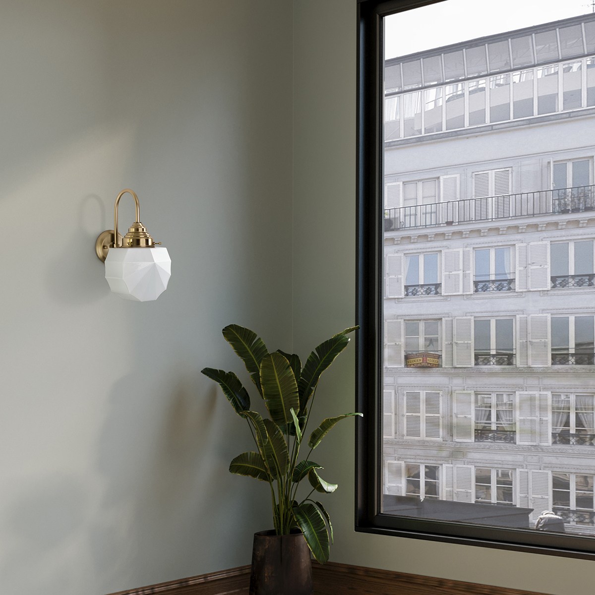 Wandlamp Johanna Meander Messing