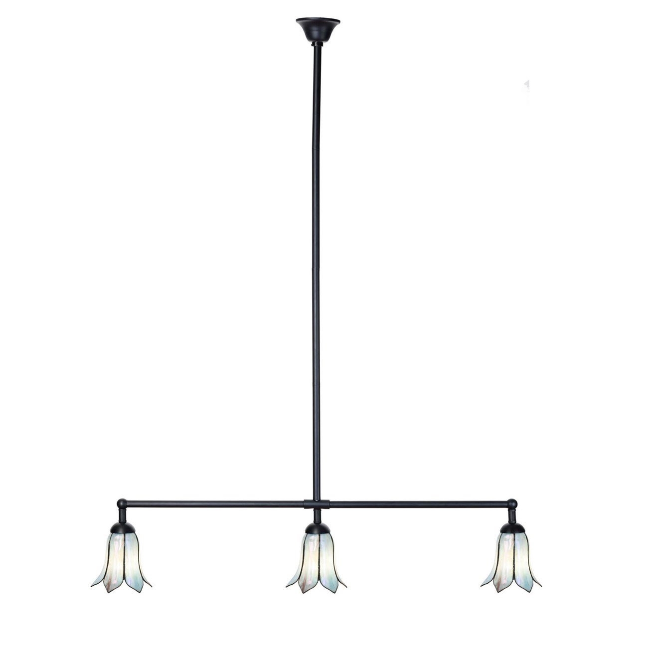 Tiffany T-lamp 3 lichts Gentian Blue