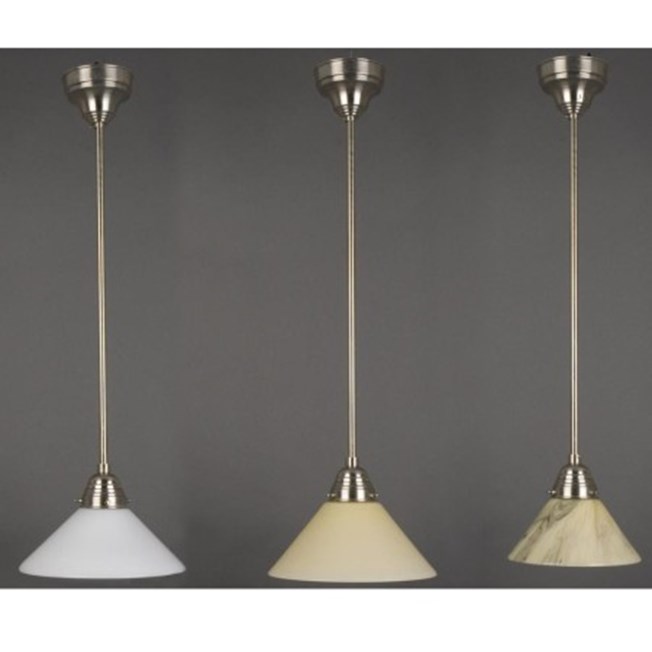 Klassieke hanglamp Cono in 3 kleuren en div. afmetingen