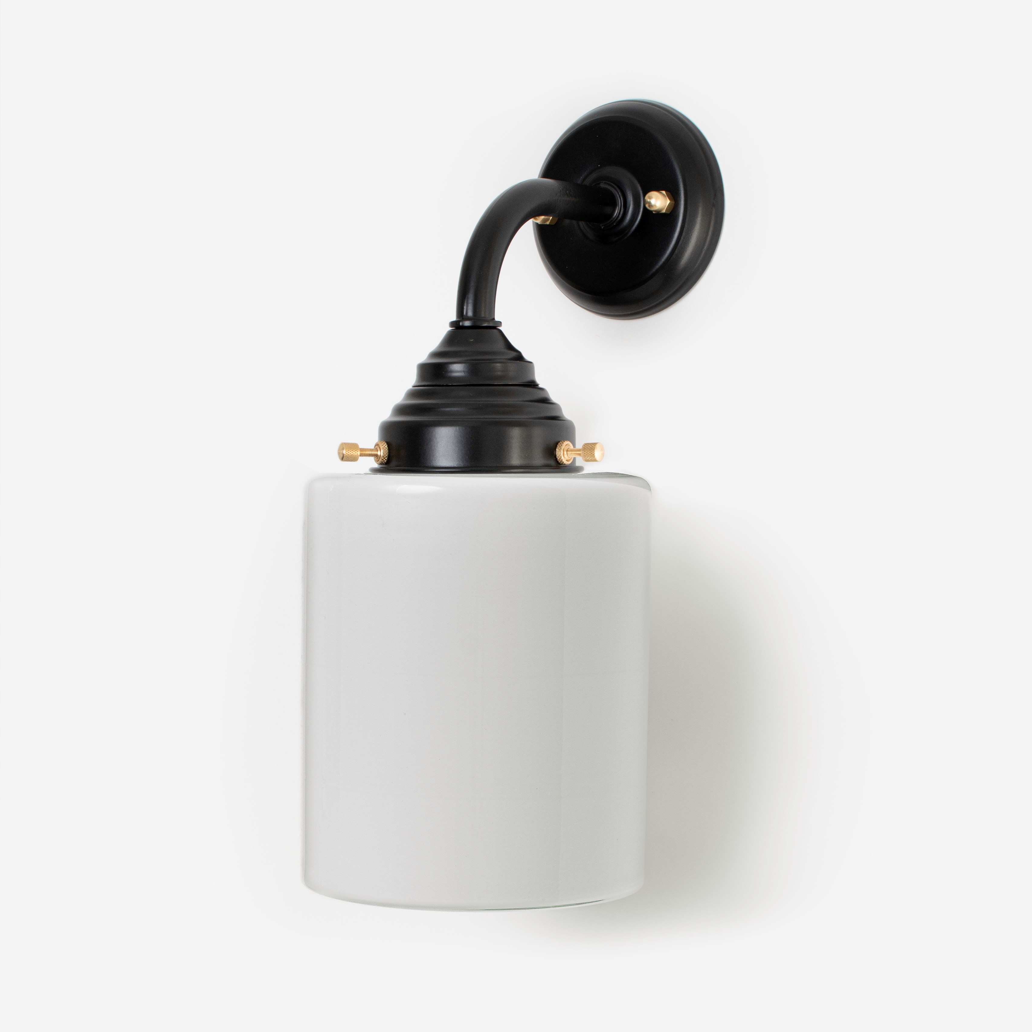 Buitenlamp - Wandlamp Strakke Cilinder Curve Zwart