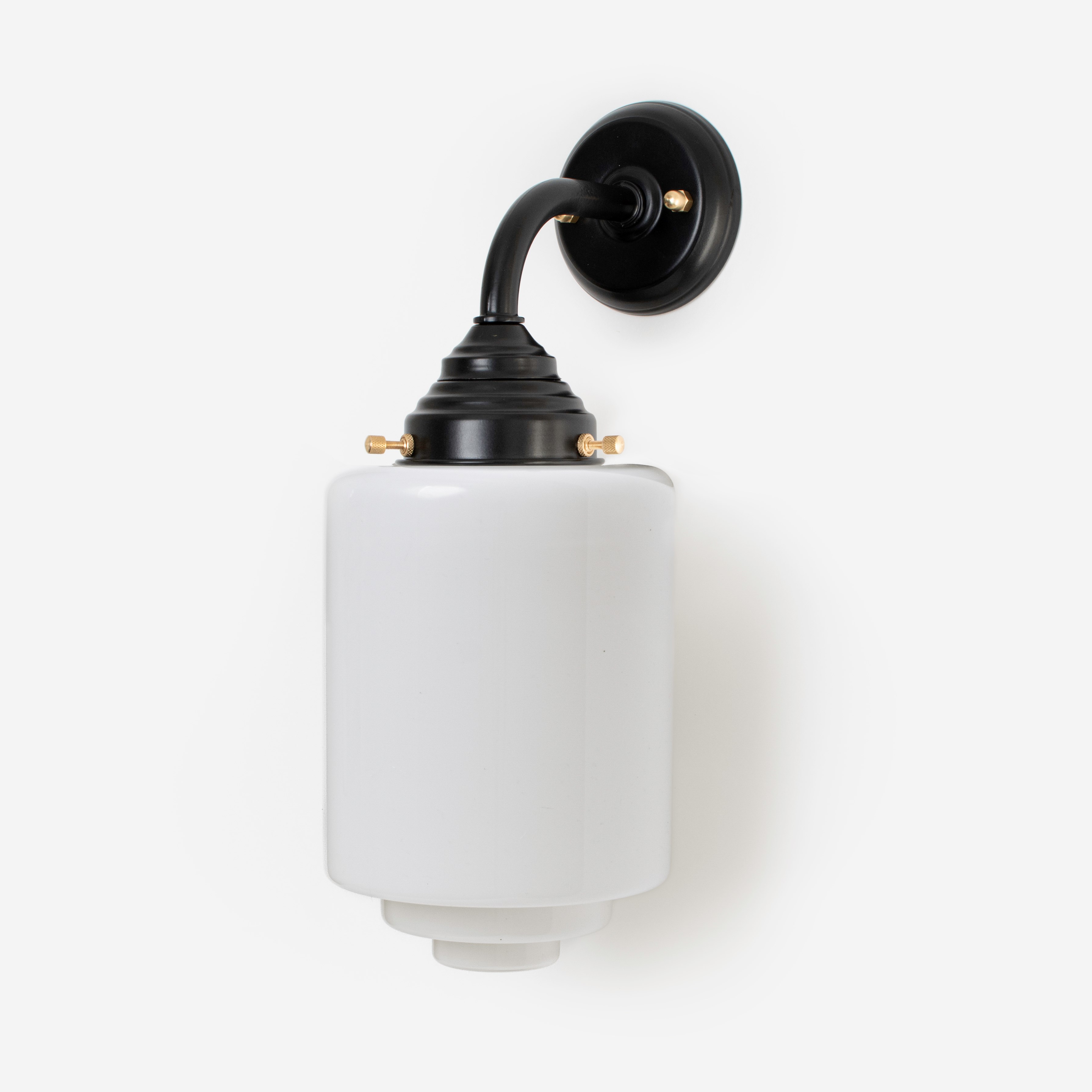 Buitenlamp - Wandlamp Getrapte Cilinder Medium Ø 15 Curve Zwart