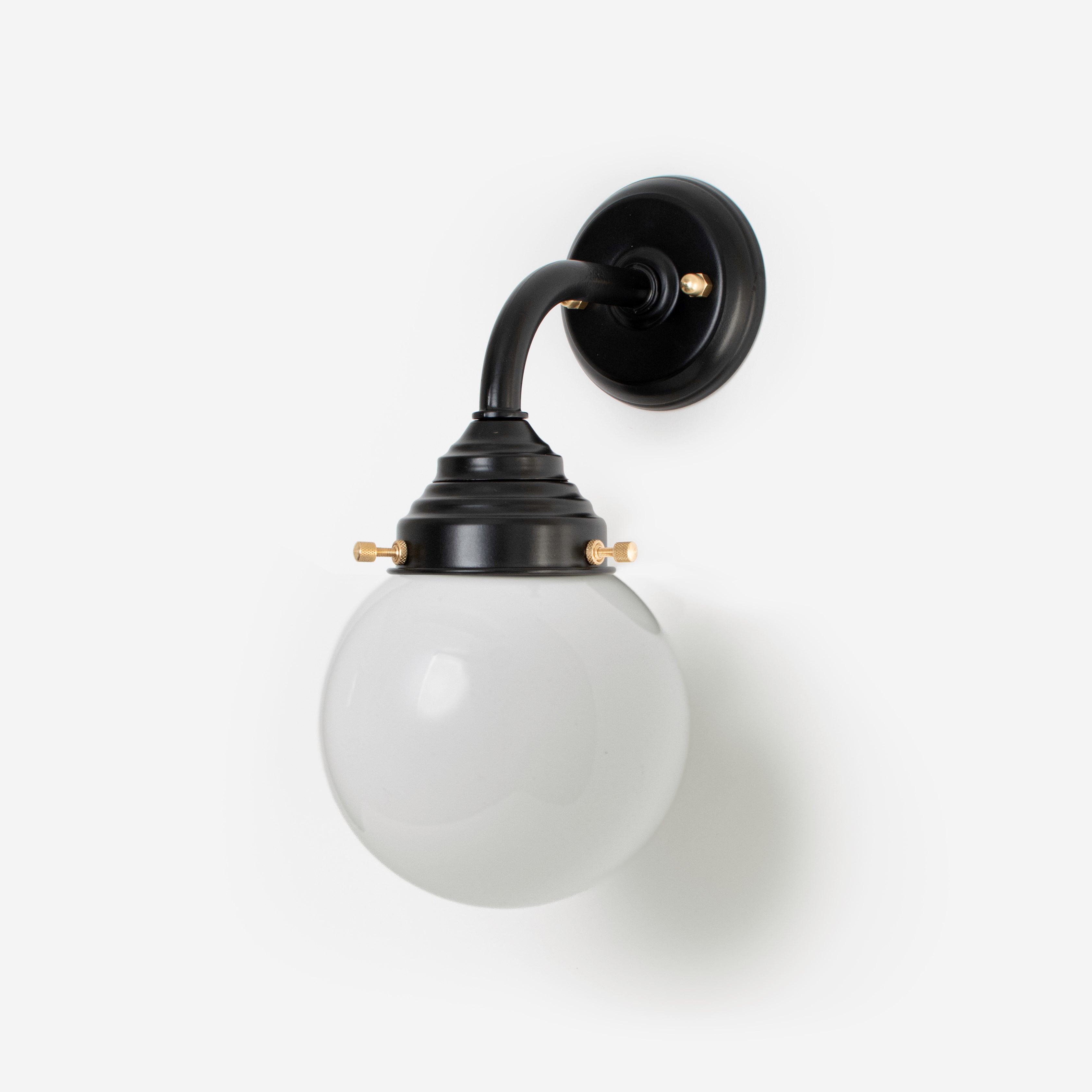 Buitenlamp - Wandlamp Bol Ø 15 cm Curve Zwart
