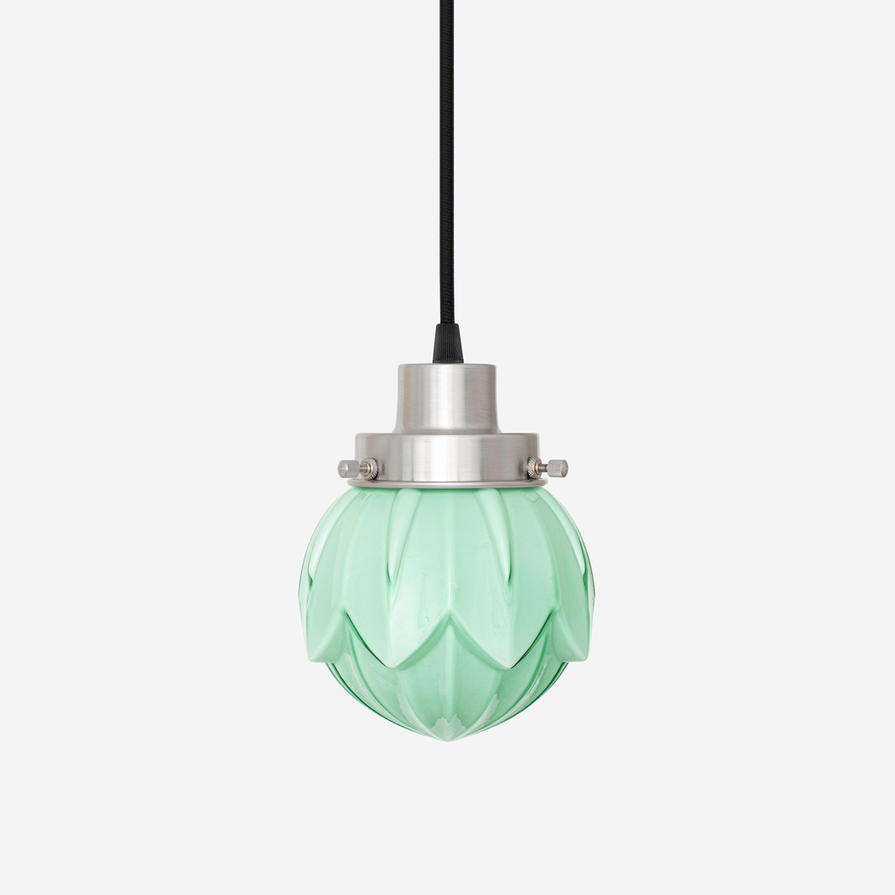 Hanglamp aan snoer Lotus Mint 20's Matnikkel