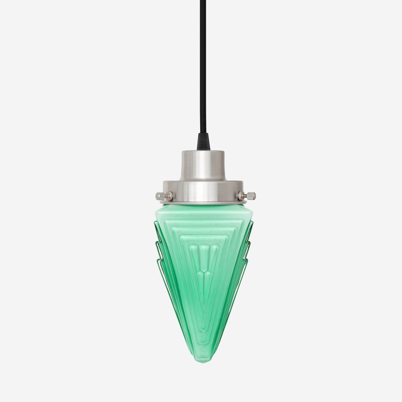 Hanglamp aan snoer Finisterre Mint 20's Matnikkel