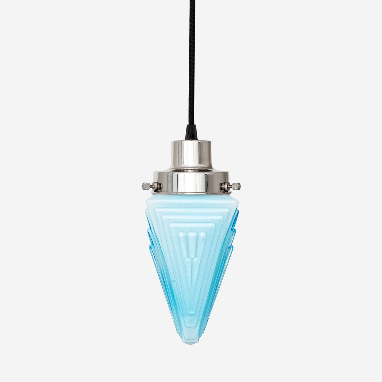 Hanglamp aan snoer Finisterre Misty 20's Nikkel
