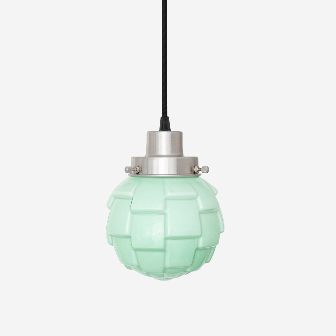 Hanglamp aan snoer Bretagne Mint 20's Matnikkel