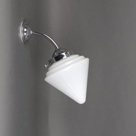 Buiten/ Grote Badkamer Wandlamp Puntkegelkap