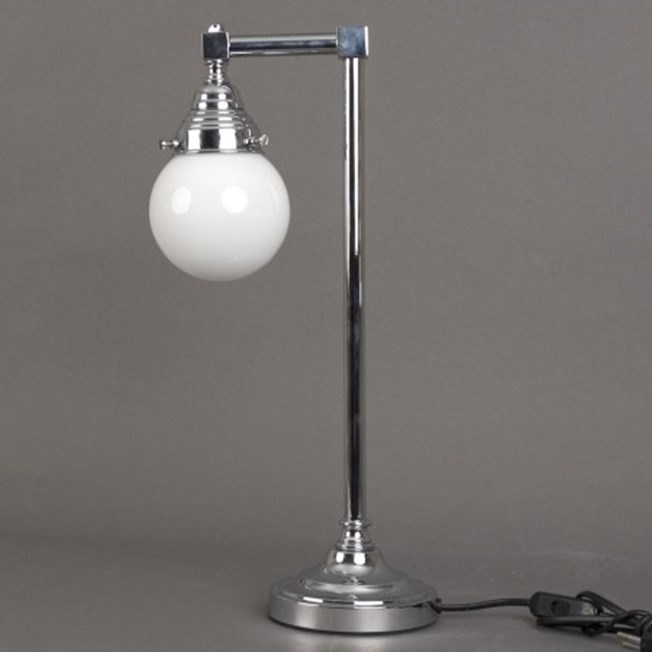 Badkamer Tafellamp 1 Licht met glaskap Opaline Bol