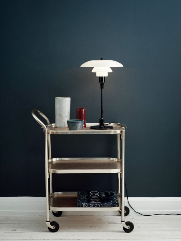 Sfeerimpressie Louis Poulsen PH 3/2 Tafellamp Zwart Verchroomd