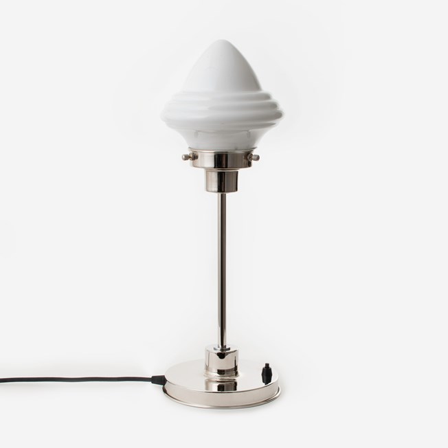 Slanke Tafellamp Acorn Small 20's Nikkel