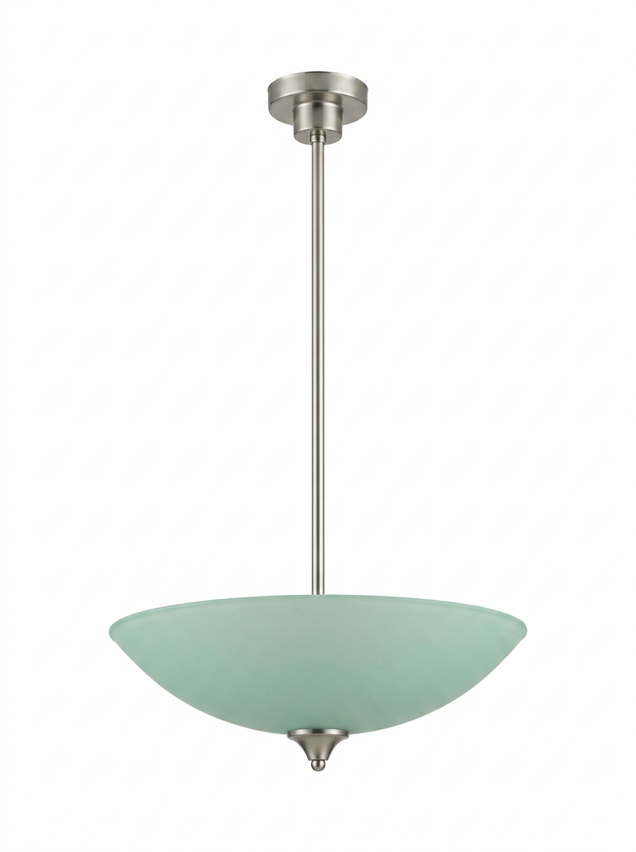 Vintage Hanglamp schaal Fifties Pastel Mint