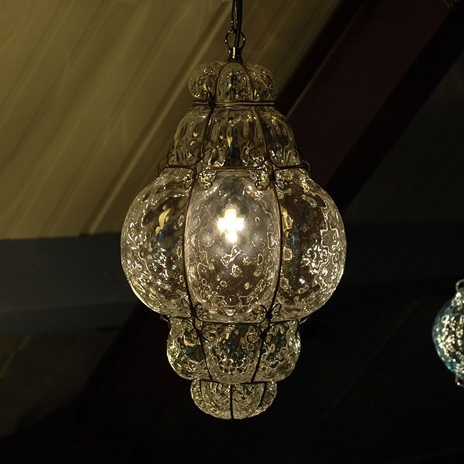 Sfeerimpressie Venetiaanse Hanglamp Middel Bellezza