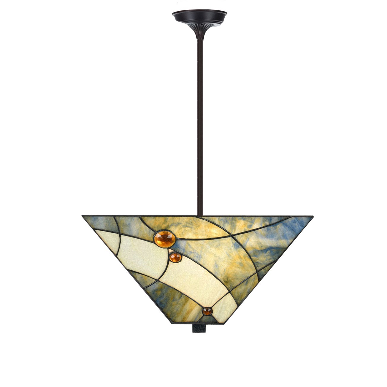 Tiffany Strakke Hanglamp Sky Blue
