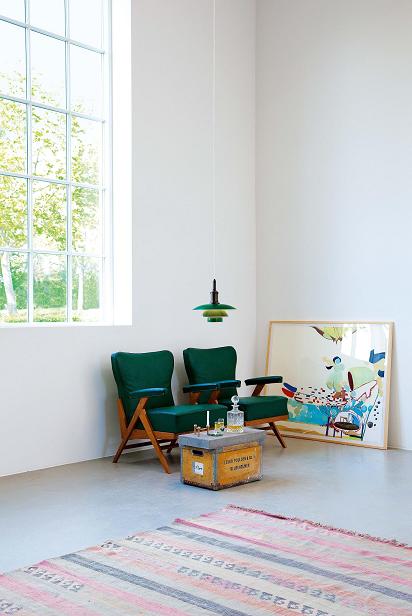 Sfeerimpressie Louis Poulsen PH 3½-3 in groen